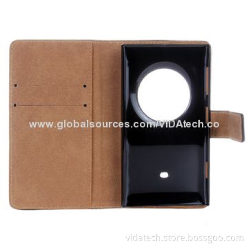 Leather Case with Card Slot and Holder for Nokia Lumia 1020